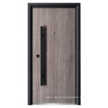 Burly wood Color Imitate Wood Door Design  Exterior Security Steel Door For Hotel  entrance